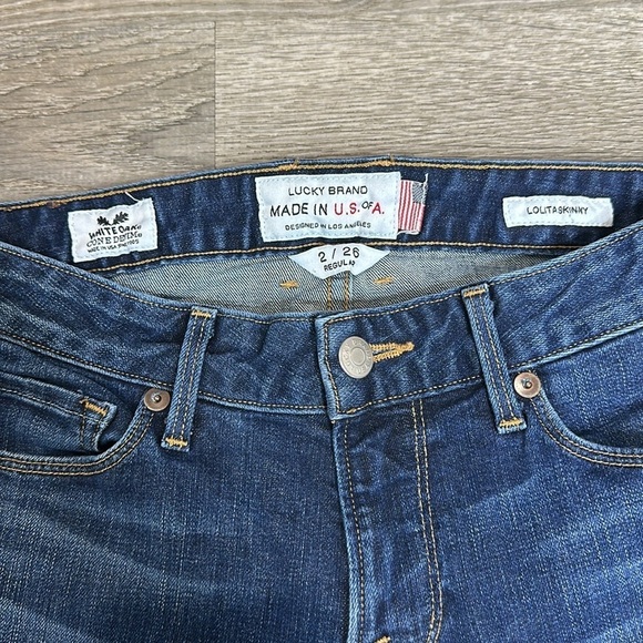 Lucky Brand Women’s Lolita Mid-Rise Skinny Jeans Blue Sz 2/26 Regular - Picture 3 of 11